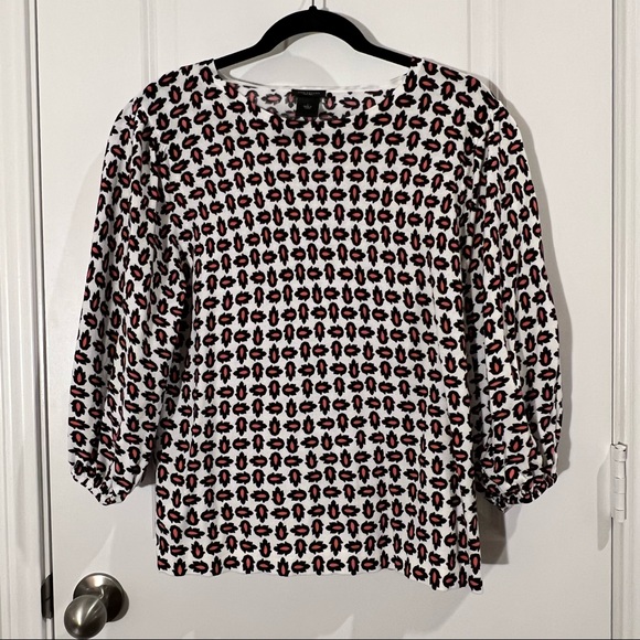 Ann Taylor Factory Sweaters - Ann Taylor Factory Patterned Bubble Sleeve Sweater | L | VGUC